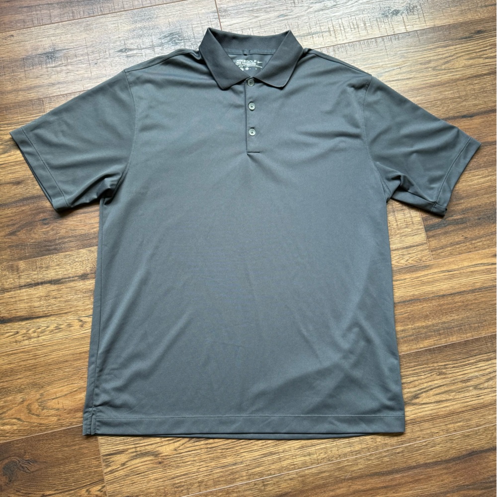 Gray Large Nike Golf Button up Polo